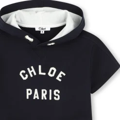 Hooded fleece dress