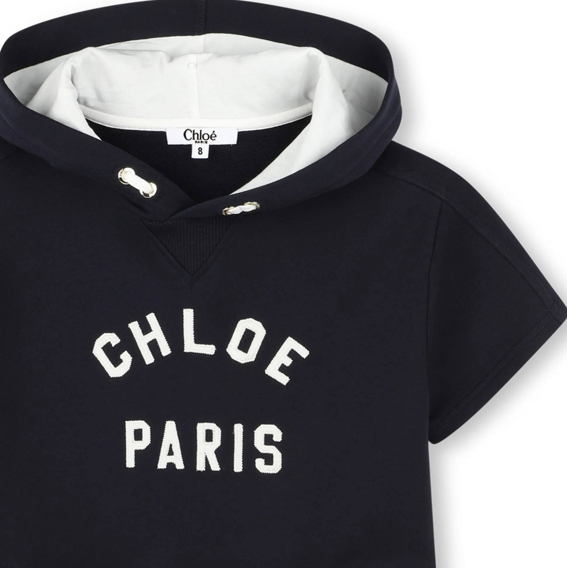 Hooded fleece dress