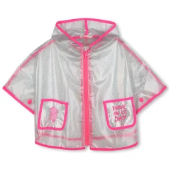 Hooded rain cape