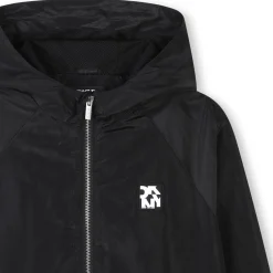Hooded water-repellent jacket