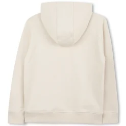Hooded zipped sweatshirt