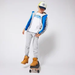 Hooded zip-up sweatshirt