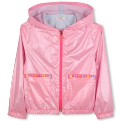 Hooded zip-up windbreaker