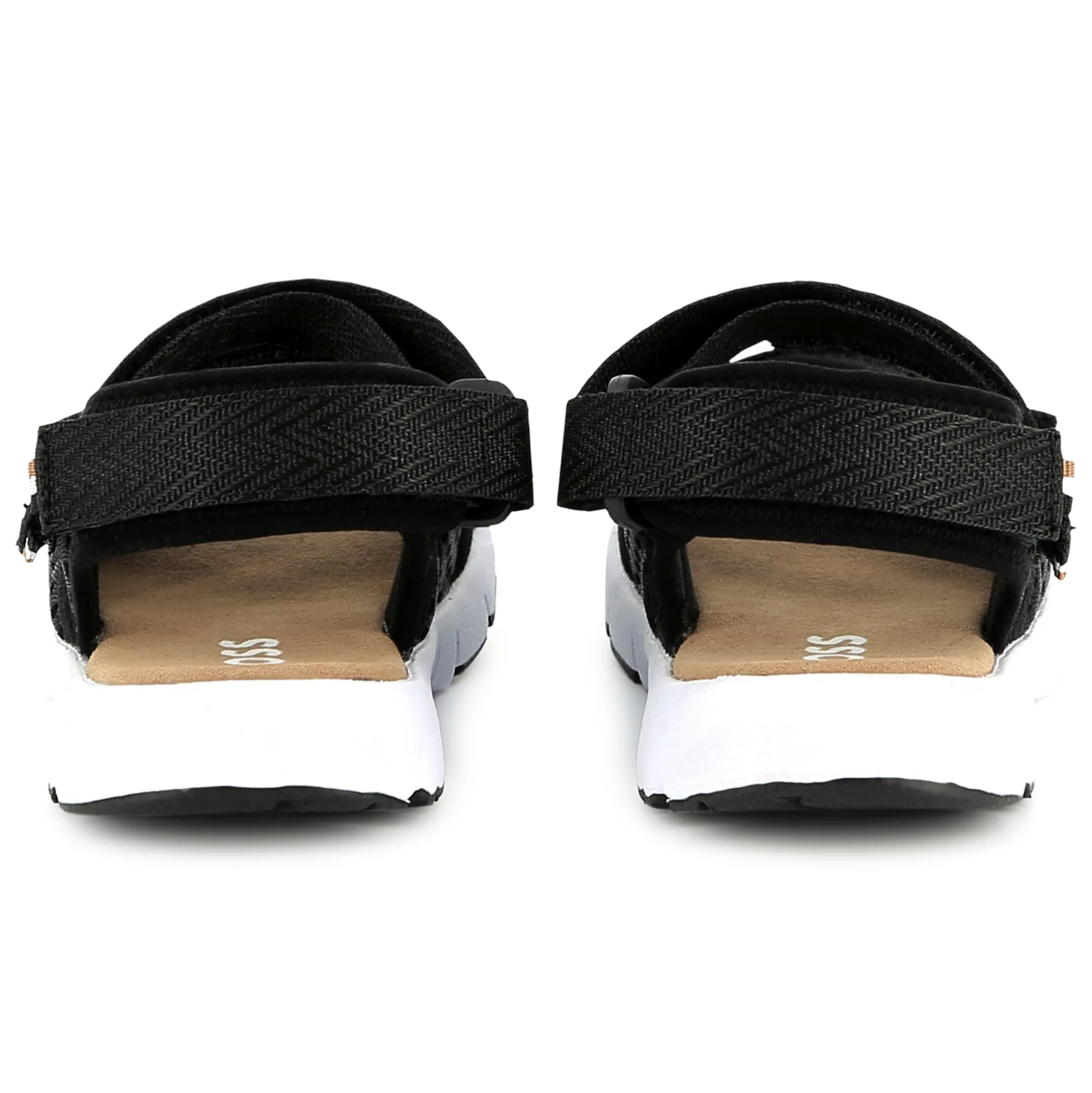 Hook-and-loop canvas sandals