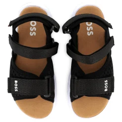 Hook-and-loop canvas sandals