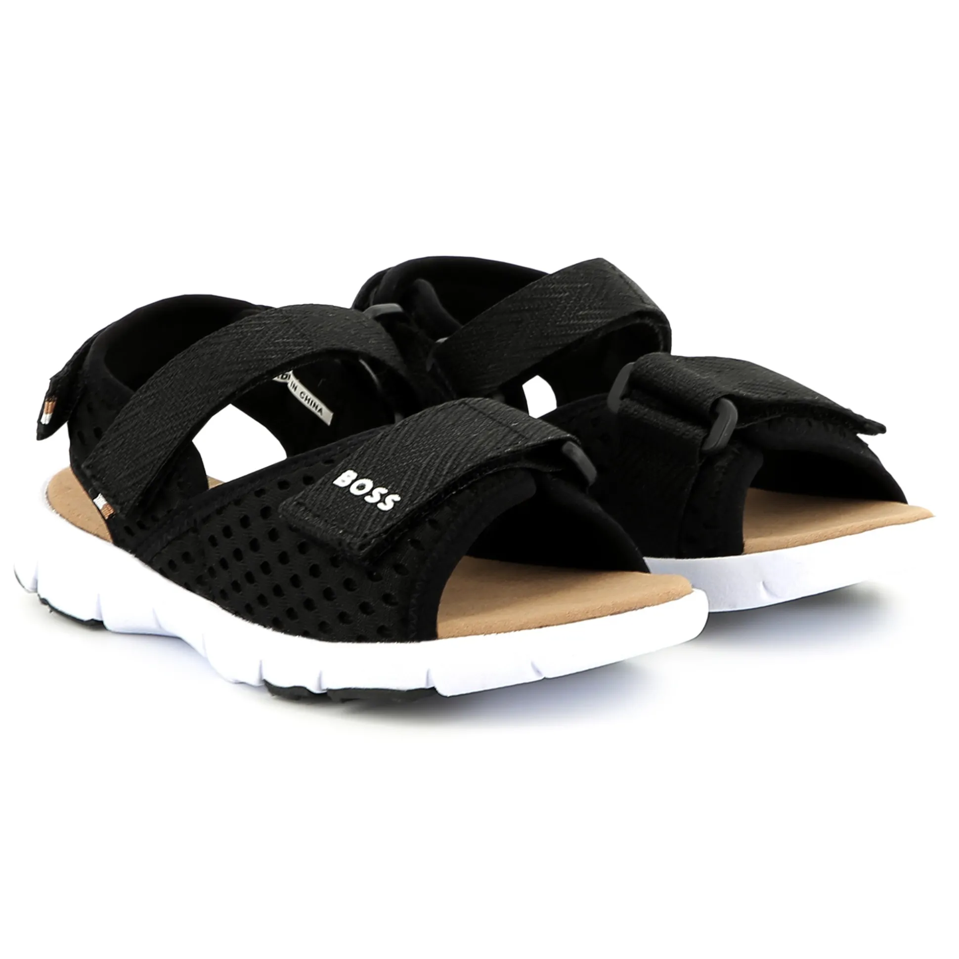 Hook-and-loop canvas sandals