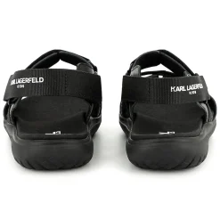 Hook-and-loop leather sandals