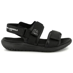 Hook-and-loop leather sandals