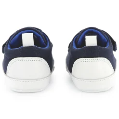 Hook-and-loop leather slippers