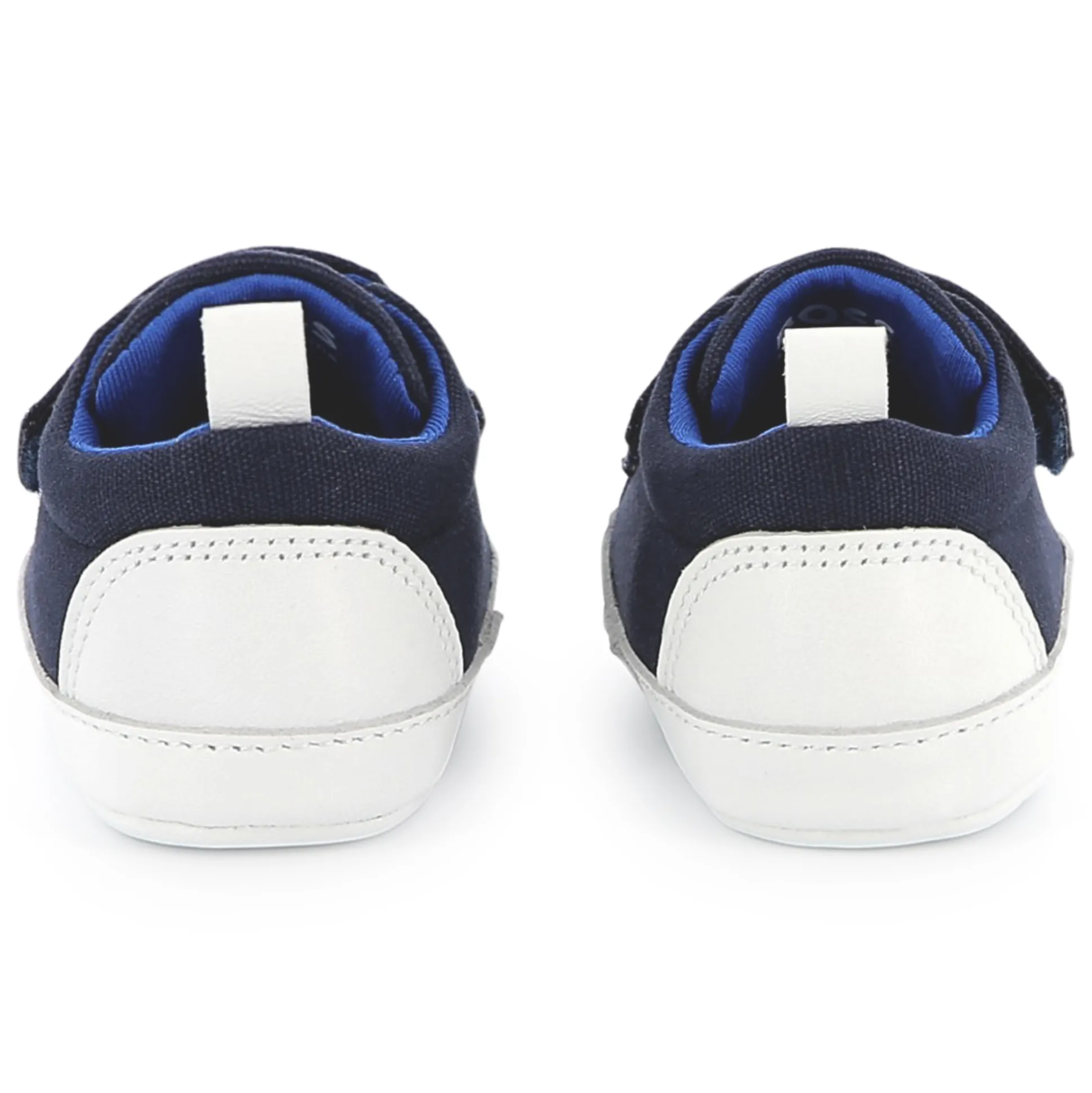 Hook-and-loop leather slippers