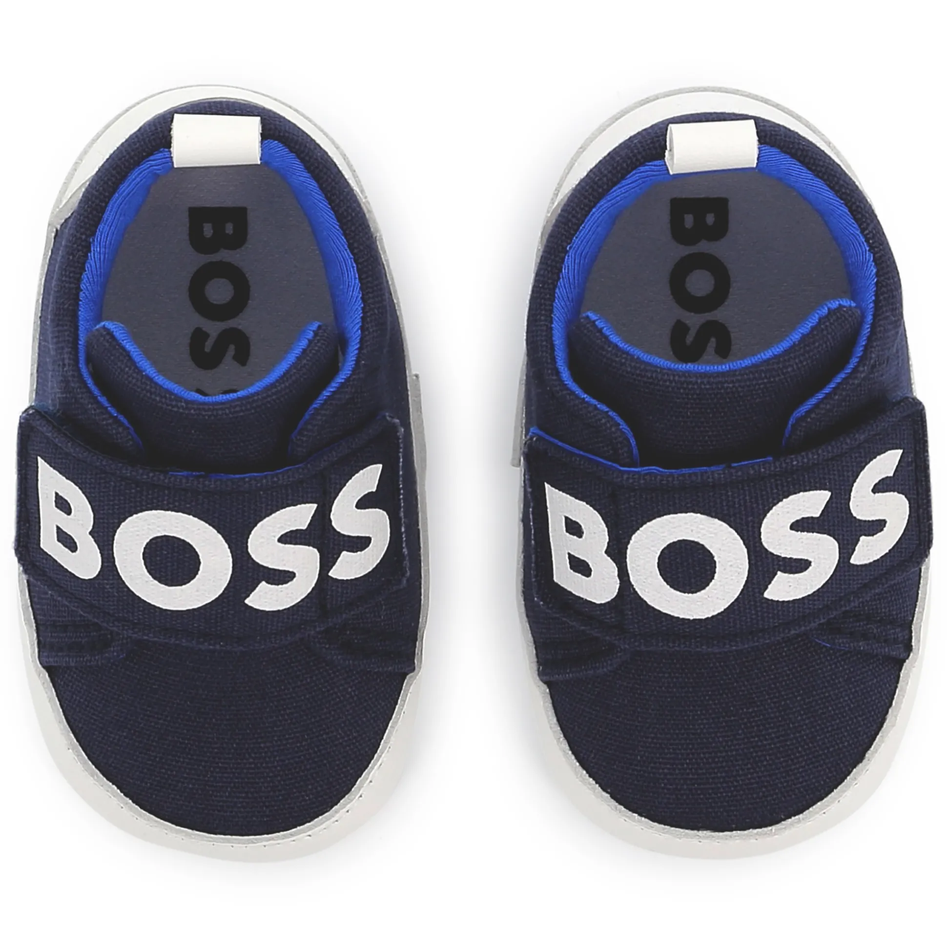 Hook-and-loop leather slippers