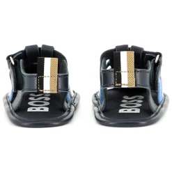Hook-and-loop strap sandals