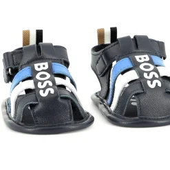 Hook-and-loop strap sandals