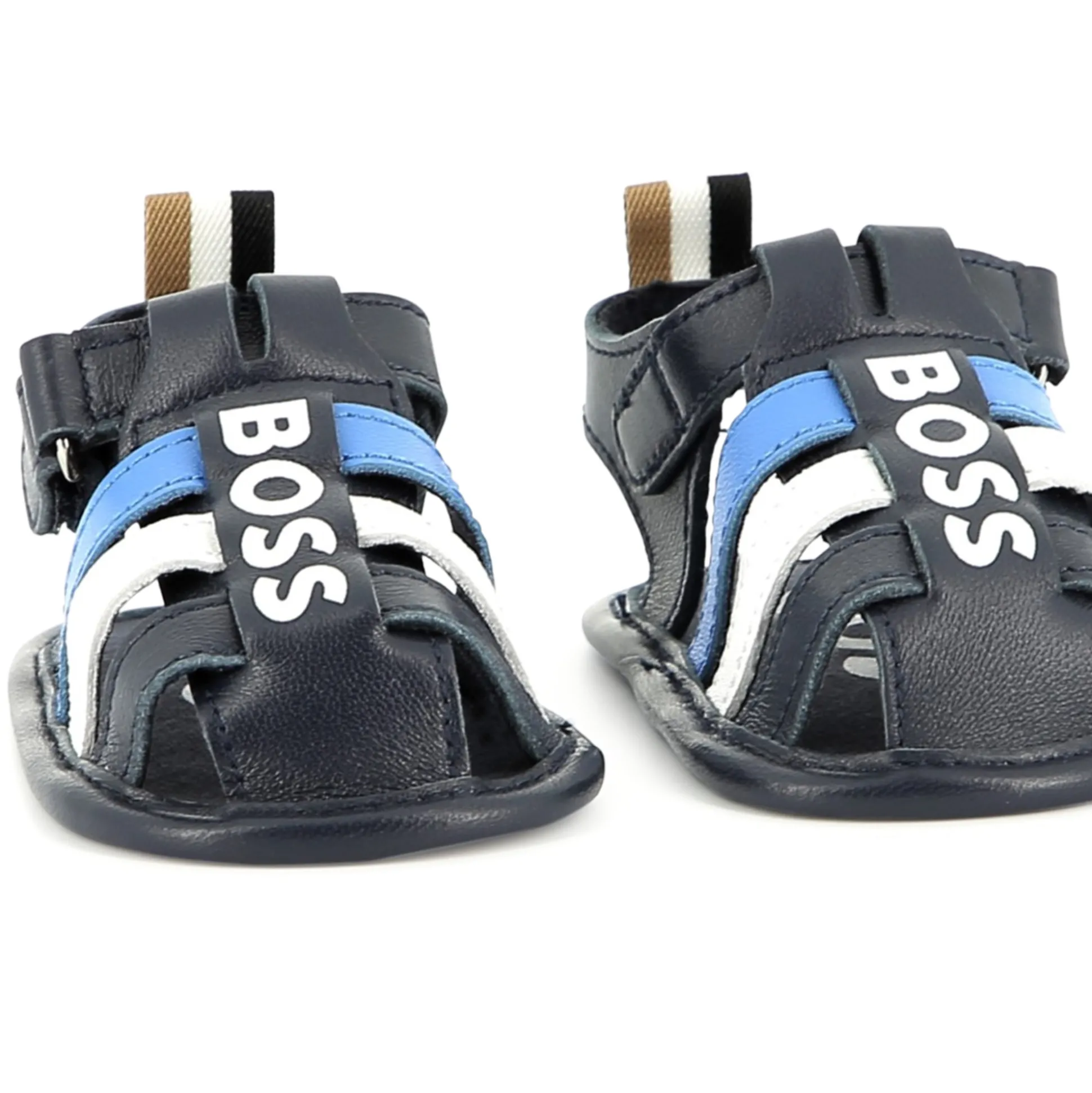 Hook-and-loop strap sandals