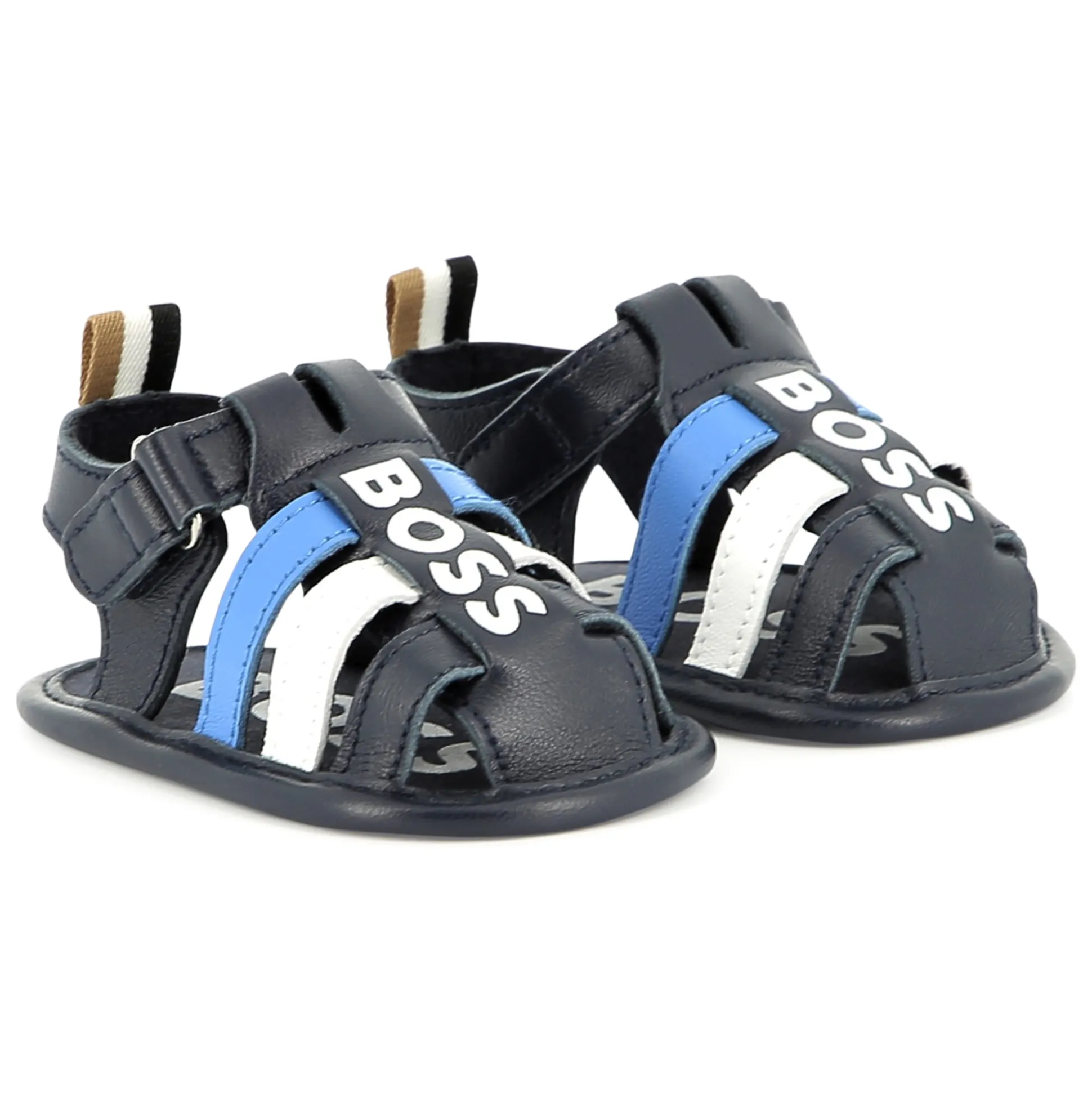 Hook-and-loop strap sandals