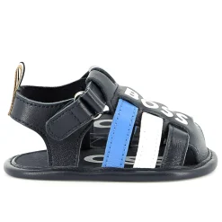 Hook-and-loop strap sandals