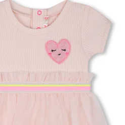 2-in-1 dress with heart patch