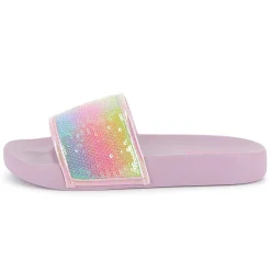 Iridescent sequin sliders