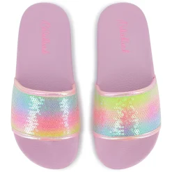 Iridescent sequin sliders