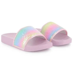 Iridescent sequin sliders