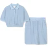 Jacquard polo shirt and skirt