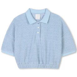 Jacquard polo shirt and skirt