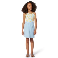 Jacquard polo shirt and skirt