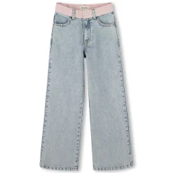 Jeans with adjustable waist