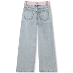 Jeans with adjustable waist