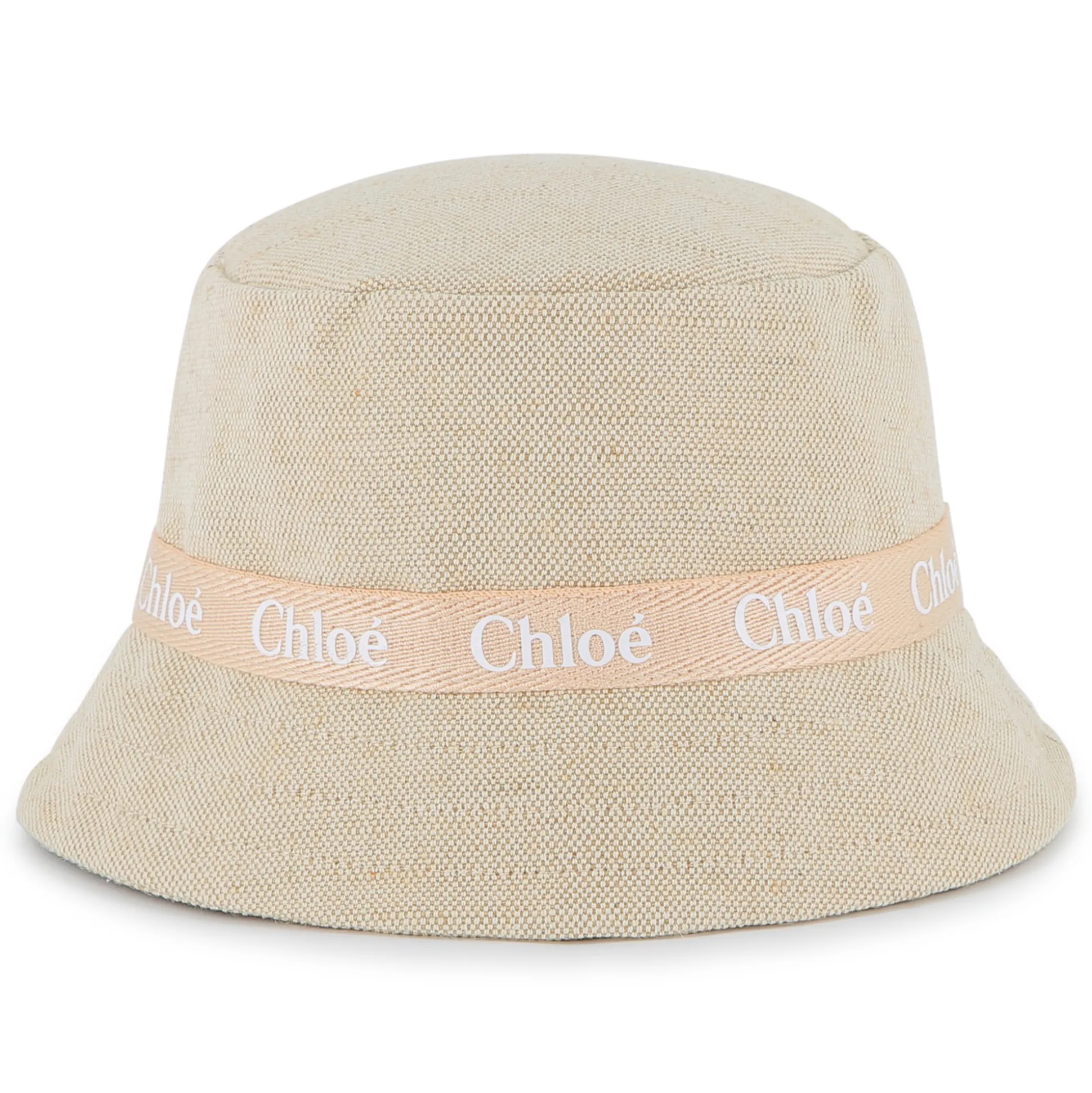 Jute and cotton logo sun hat
