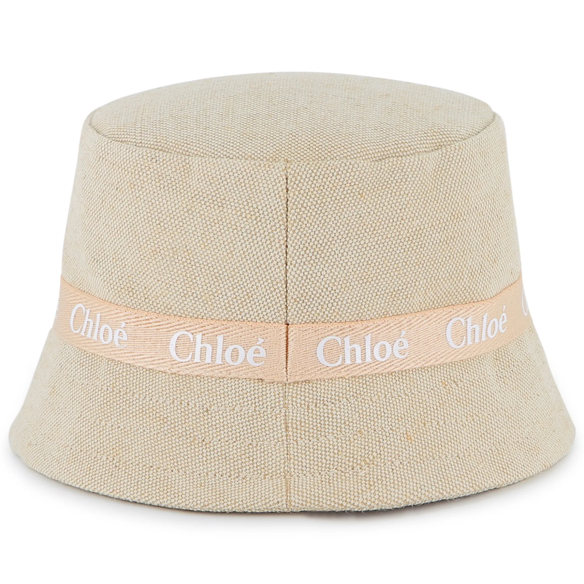 Jute and cotton logo sun hat