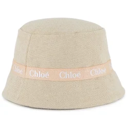 Jute and cotton logo sun hat