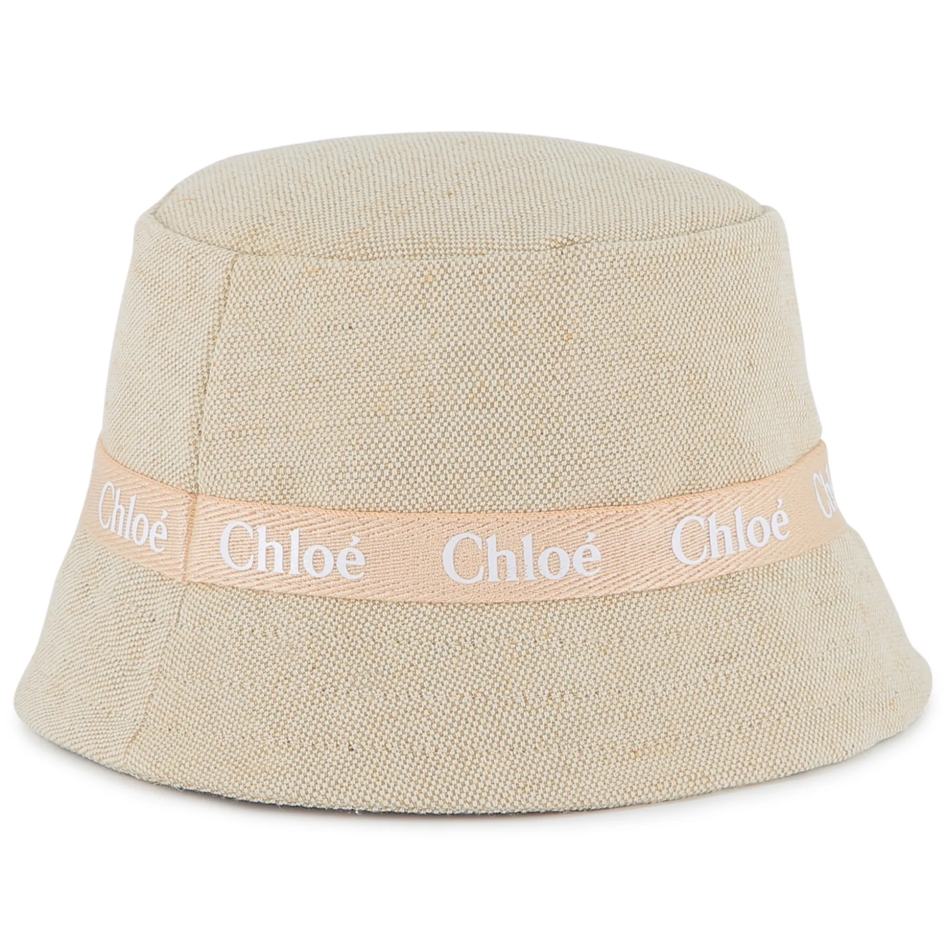 Jute and cotton logo sun hat