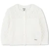 Knitted cotton cardigan
