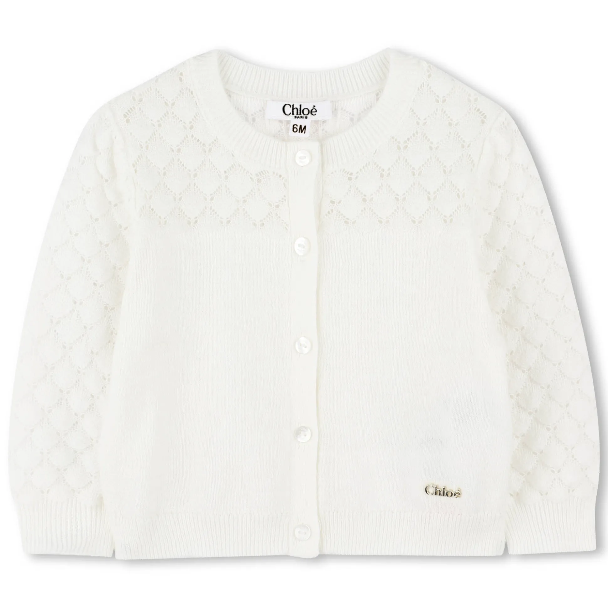 Knitted cotton cardigan