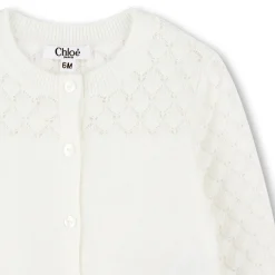 Knitted cotton cardigan