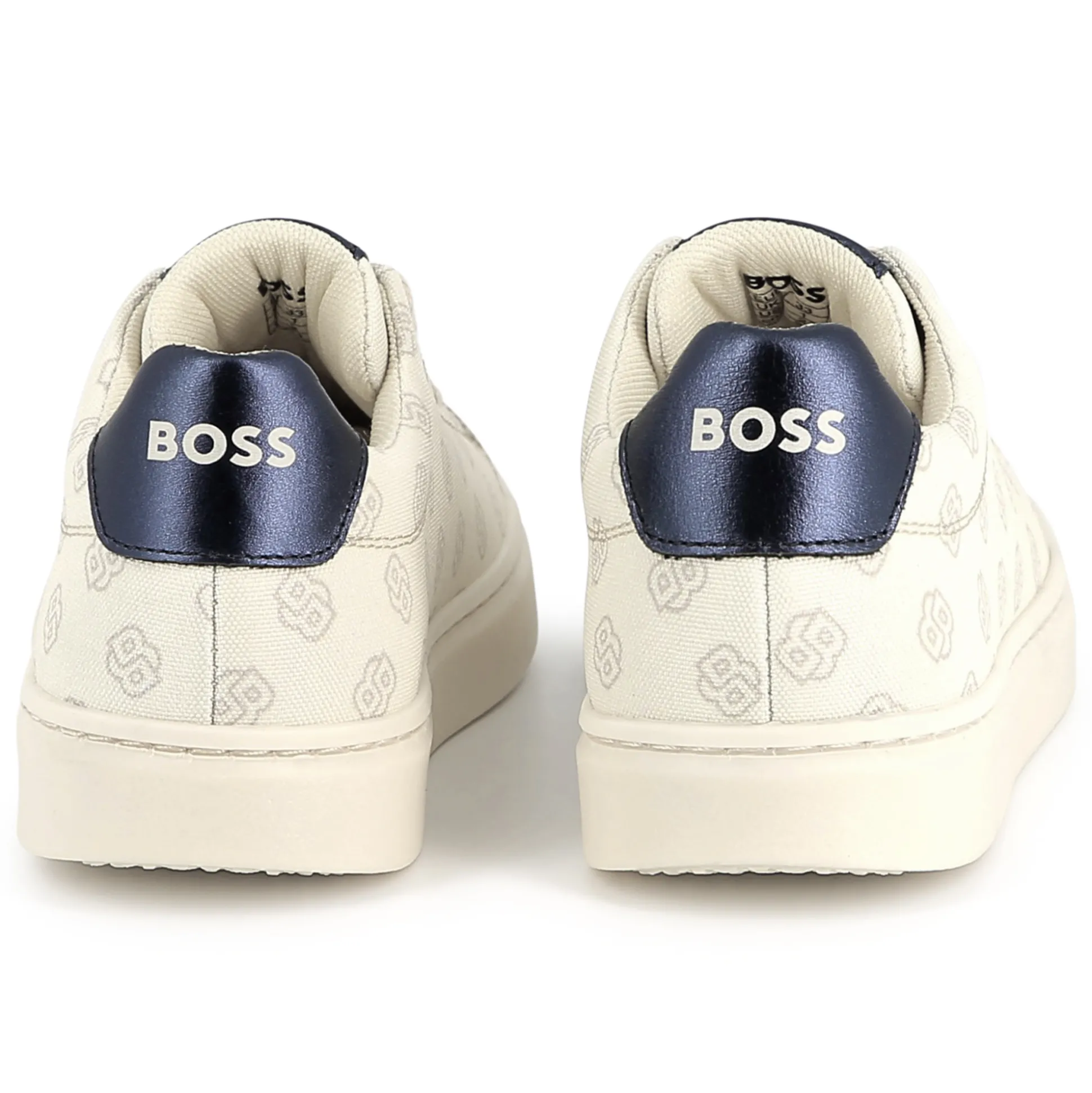 Lace-up canvas trainers