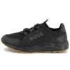 Lace-up elasticated trainers