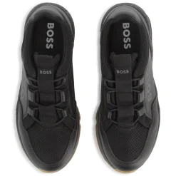 Lace-up elasticated trainers