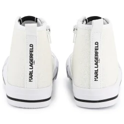 Lace-up high-top trainers