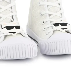 Lace-up high-top trainers