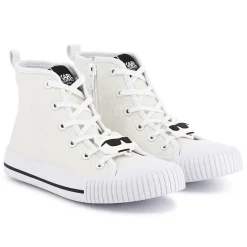 Lace-up high-top trainers