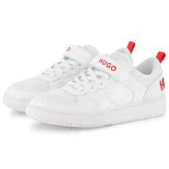 Lace-up hook-and-loop trainers