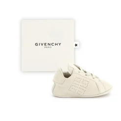 Lace-up leather slippers