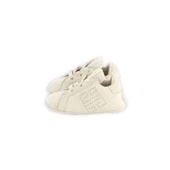 Lace-up leather slippers