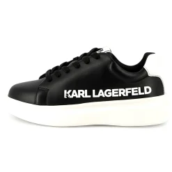 Lace-up leather trainers