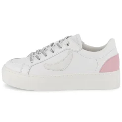 Lace-up leather trainers