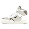 Lace-up leather trainers