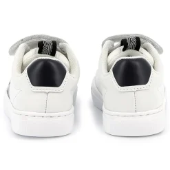 Lace-up leather trainers