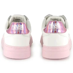 Lace-up leather trainers